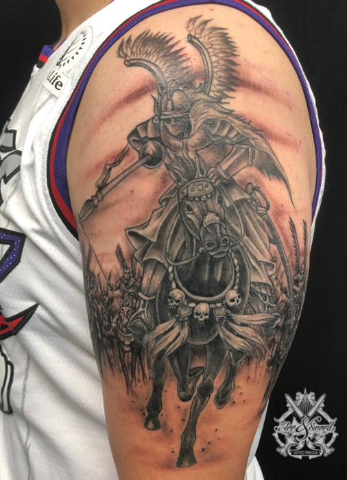 Hussar Warrior  Tattoos by Aaron Broke