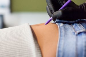 13 step guide to a safe Toronto piercing-marking piercing shown