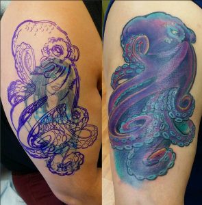 The Ace and Sword Tattoo Parlour Etobicoke Longbranch Toronto Tattoo by Laura-Squid Cover-up